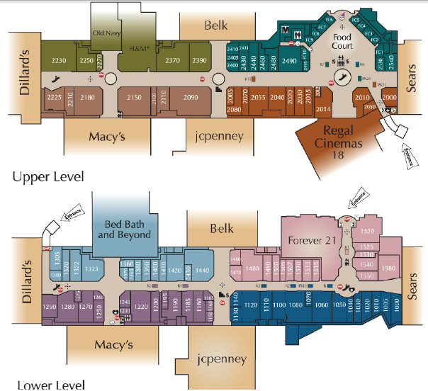 Arbor Place map