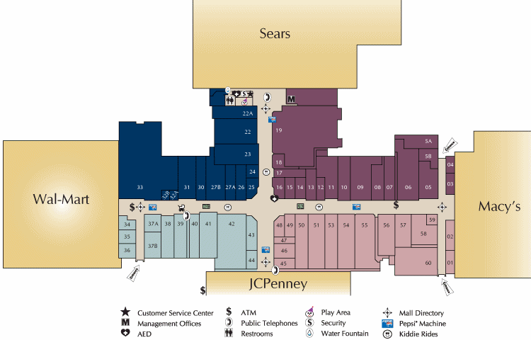 The Hanover Mall map