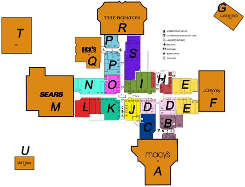 The Marketplace Mall map