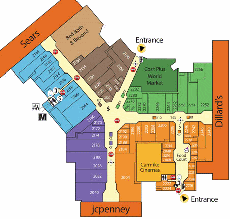 Panama City Mall map
