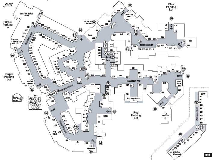 Woodbury Common Premium Outlets NY map