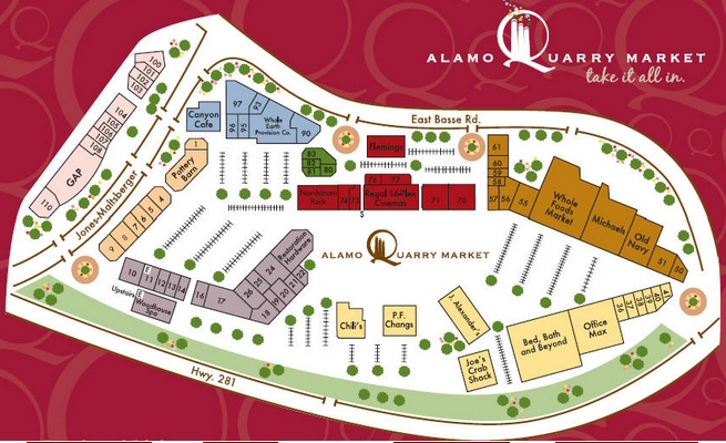 Alamo Quarry Market map