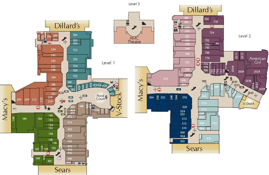 Chesterfield Mall map