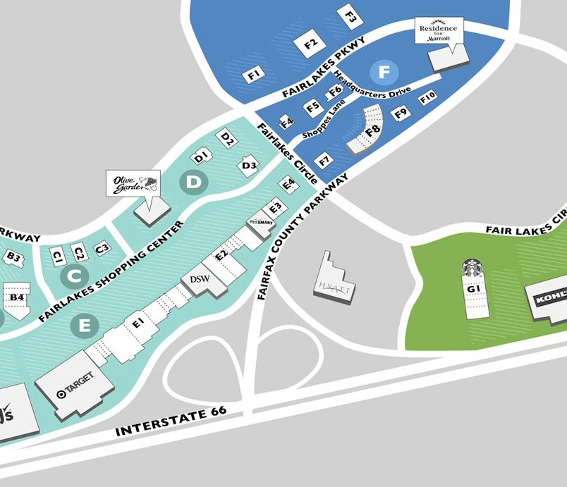 Fair Lakes Center map