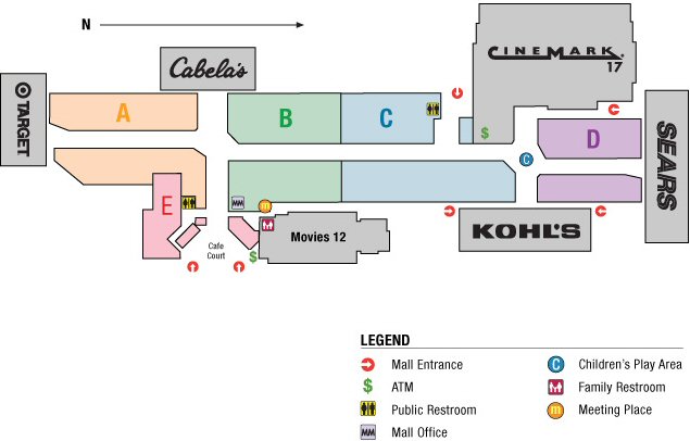 The Shoppes at Gateway map