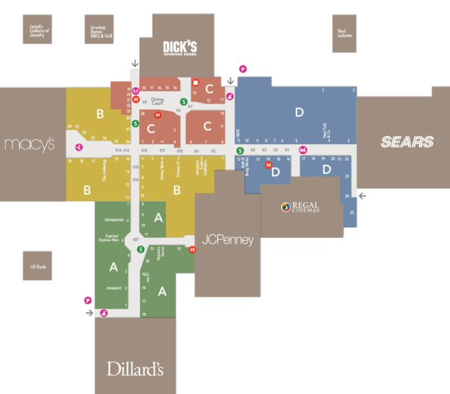 Great Northern Mall map