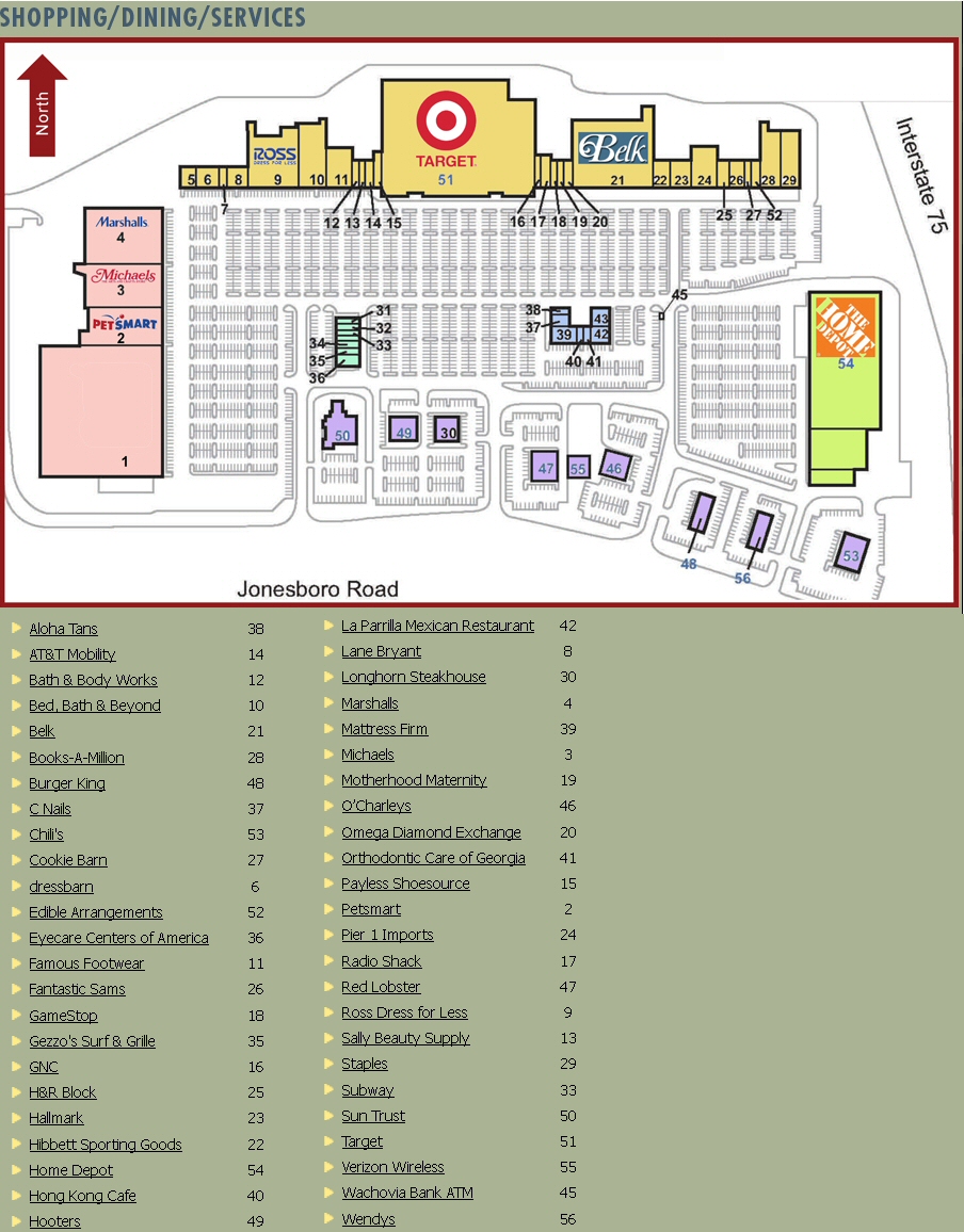 Henry Town Center map
