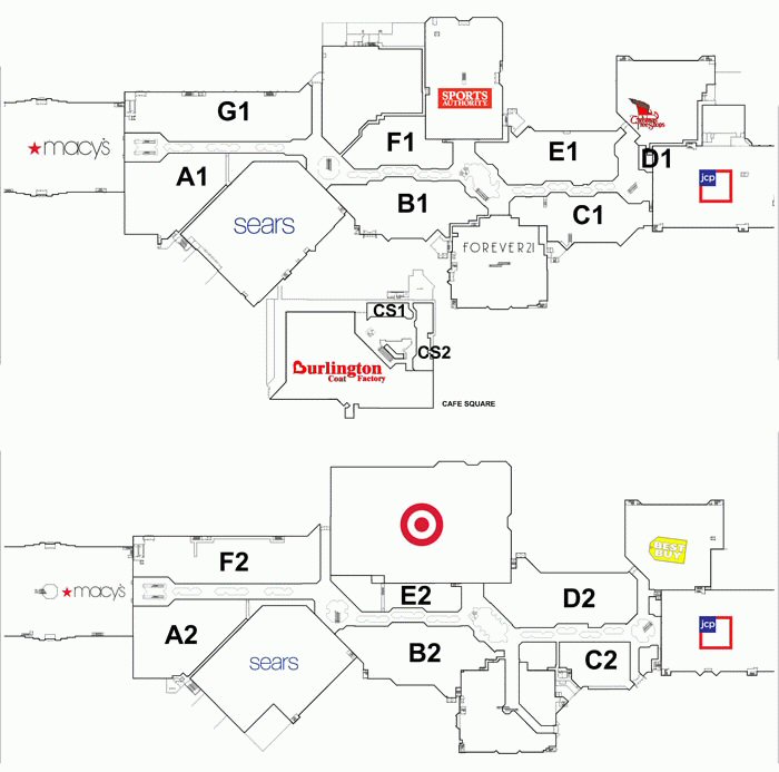 Holyoke Mall map