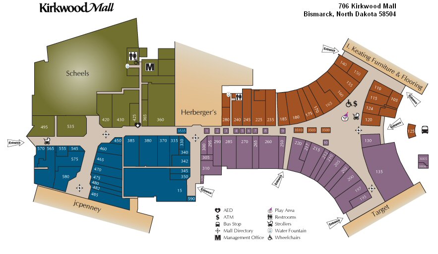 Kirkwood Mall map