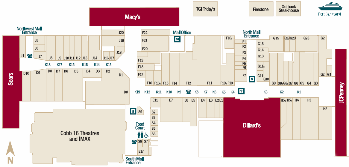 Merritt Square Mall map