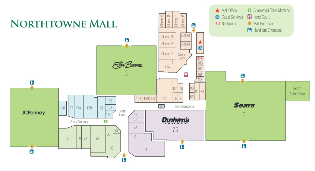 Northtowne Mall map