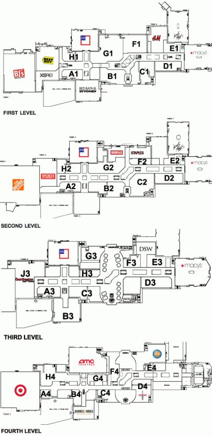 Palisades Center map