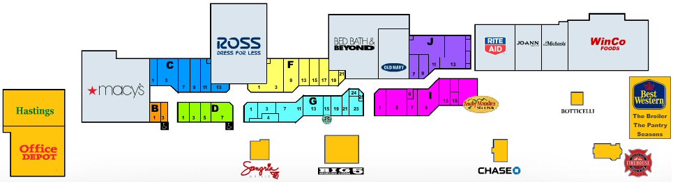 Palouse Mall map