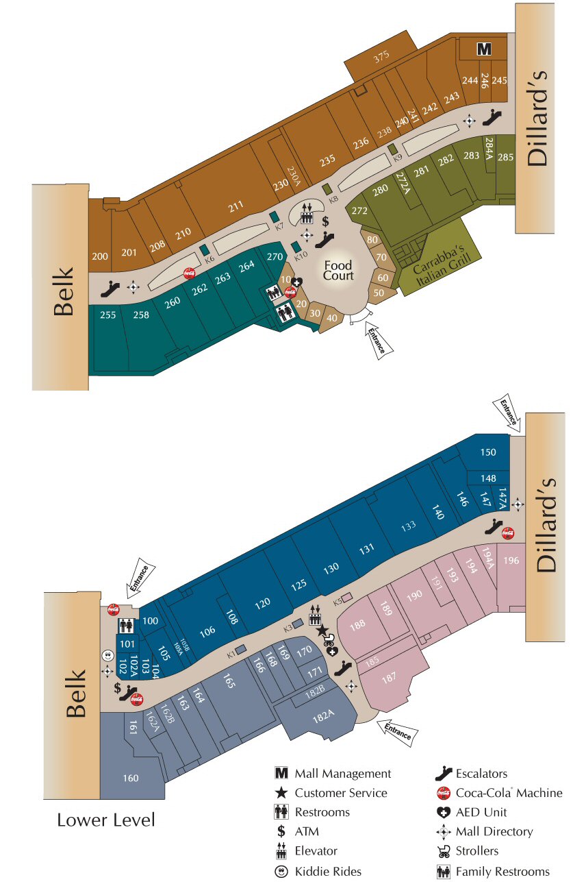 Parkway Place Mall map