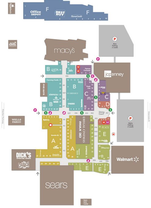 Parkway Plaza map