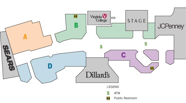 Pierre Bossier Mall map