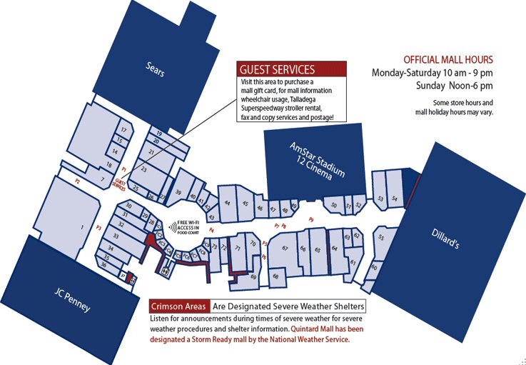 Quintard Mall map