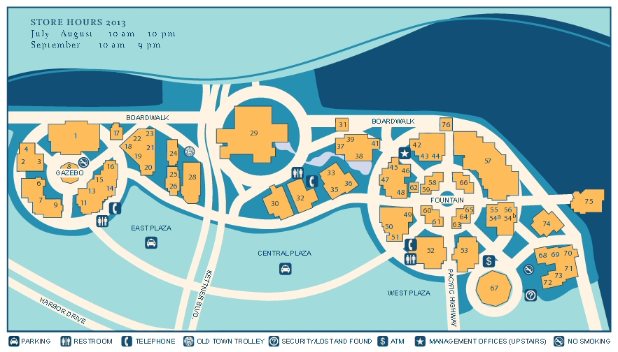 Seaport Village map