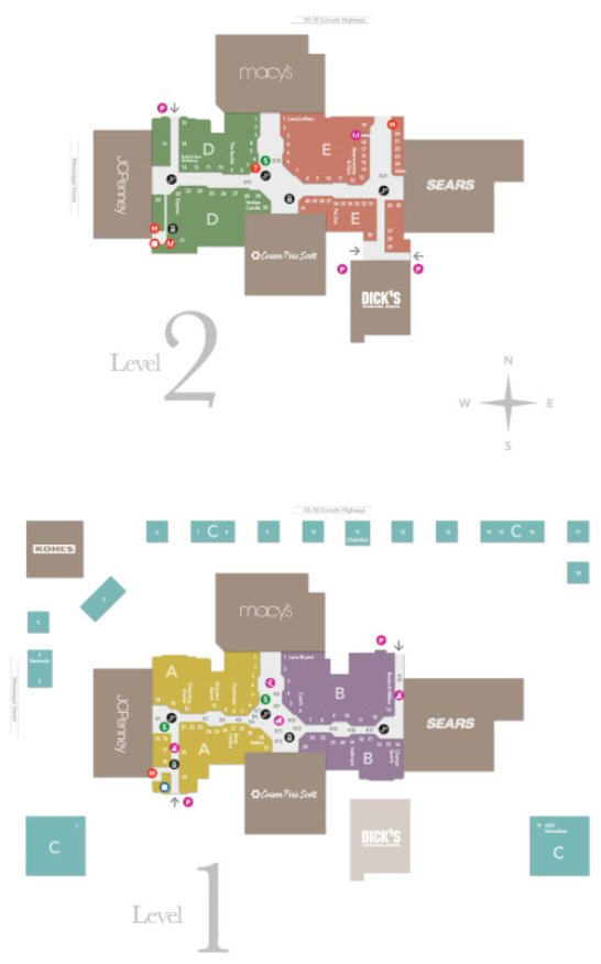 Southlake Mall map