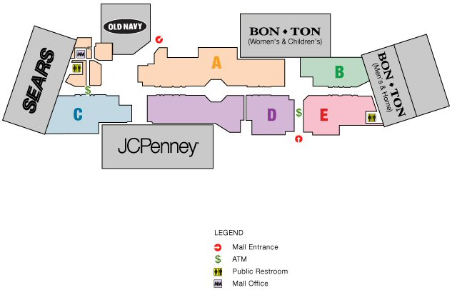 Steeplegate Mall map