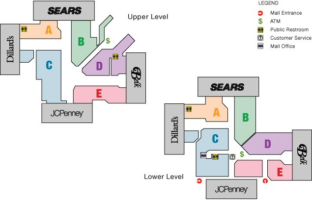 Valley Hills Mall map