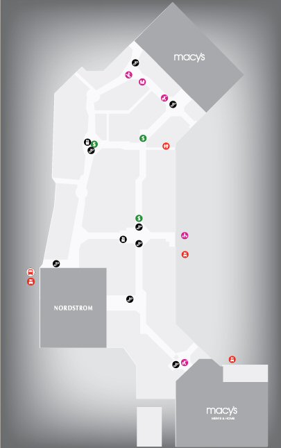 Westfield Valley Fair Shopping Centre map