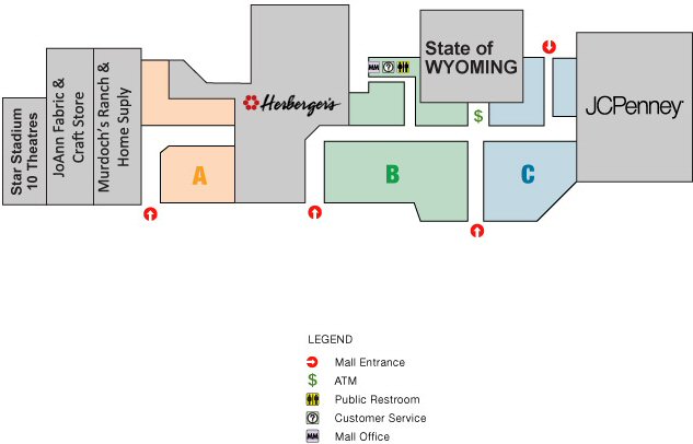 White Mountain Mall map